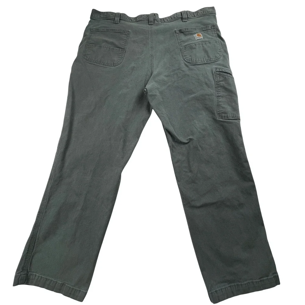 Carhartt Men 44x30 (42x28) Relaxed Fit Canvas Work Pants Utility 102291-039 Gray